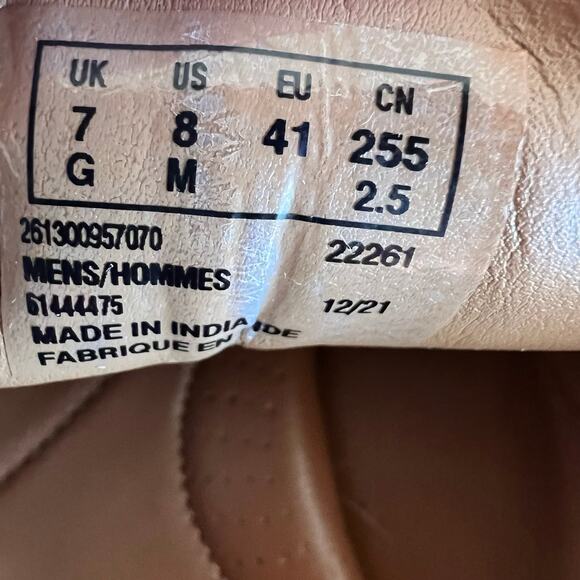 Clarks Men's Brown Lace Up Oxford Dress Shoes Size 8 #261300957070 - Picture 4 of 11